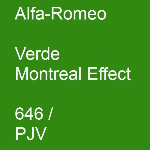 Alfa-Romeo, Verde Montreal Effect, 646 / PJV.